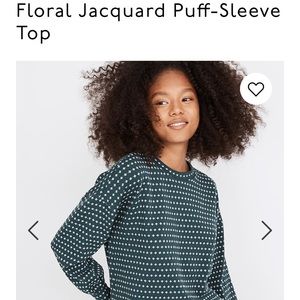 Madewell jacquard top